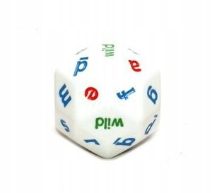 

Kostka alfabet Opaque White Alphabet Dice K30