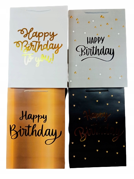 

Torebka Upominkowa Happy Birthday 4 MIX