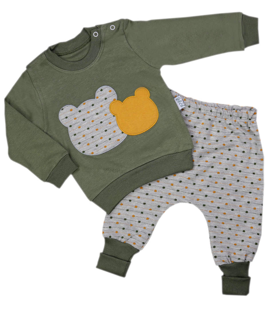 

Komplet niemowlęcy dresowy bluza spodenki 62