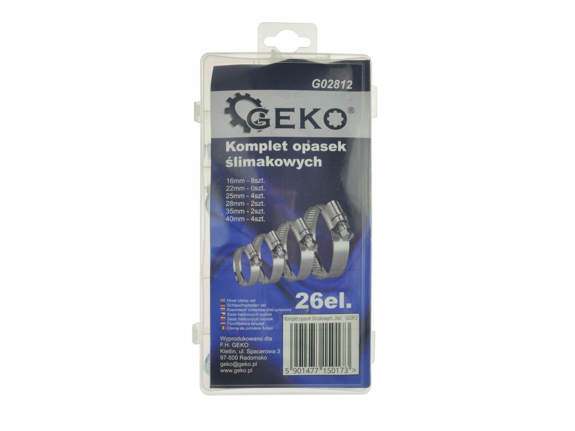 

Opaski Zaciskowe Stal Nierdzewna 26EL. Zestaw Geko