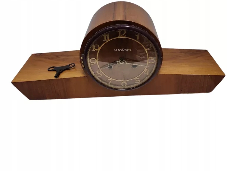 ZEGAR KOMINKOWY METRON TYP ZK - 16 1966R SPRAWNY