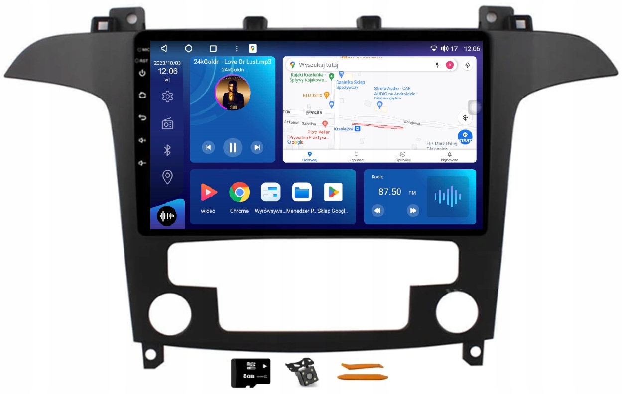 Rádio Android Navigácia Qled Carplay Lte Gps Dsp Ford S-max 1 A 06-13