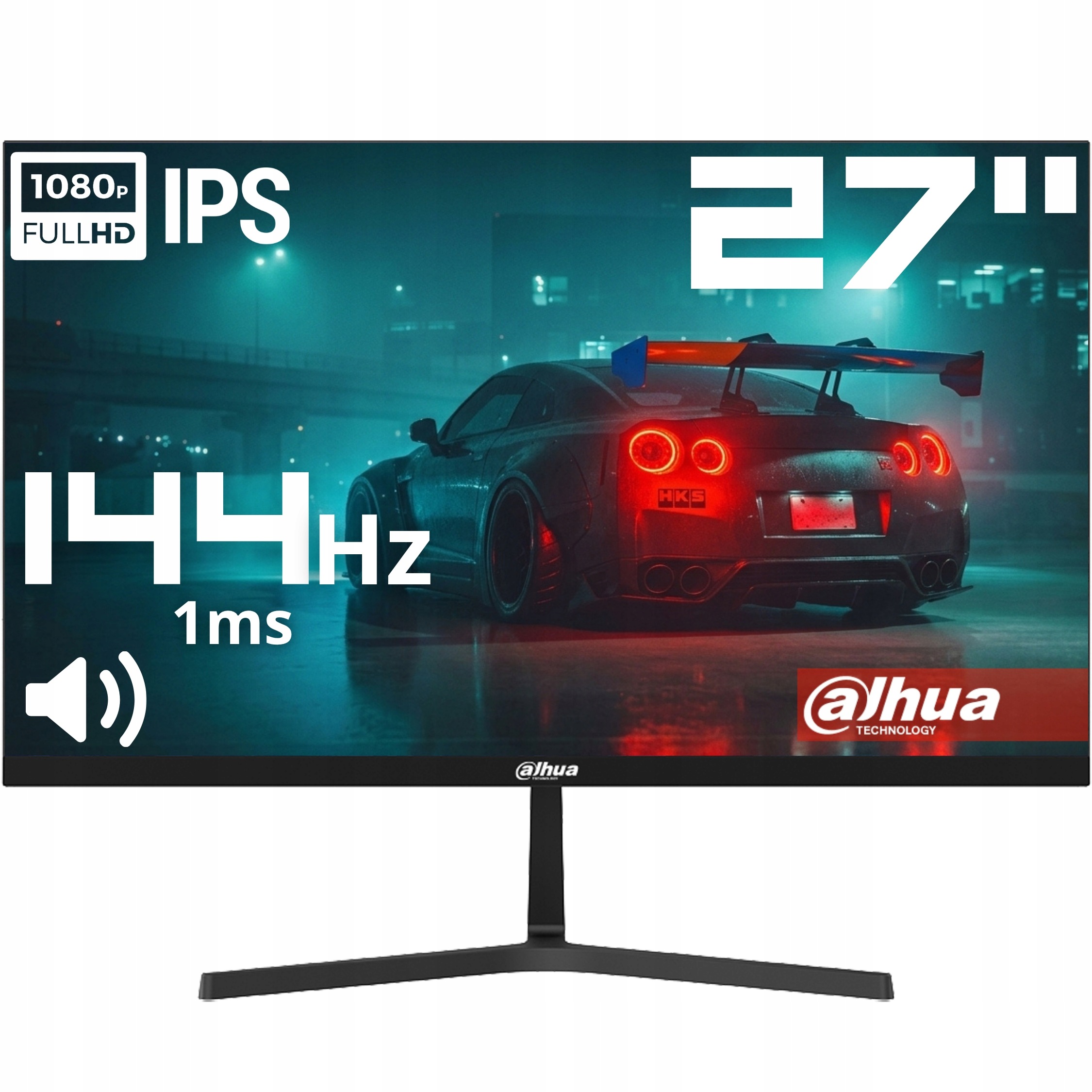 Monitor Gamingowy 27 Cali 144HZ 1ms Dahua Full Hd Ips Bezramkowy Głośniki