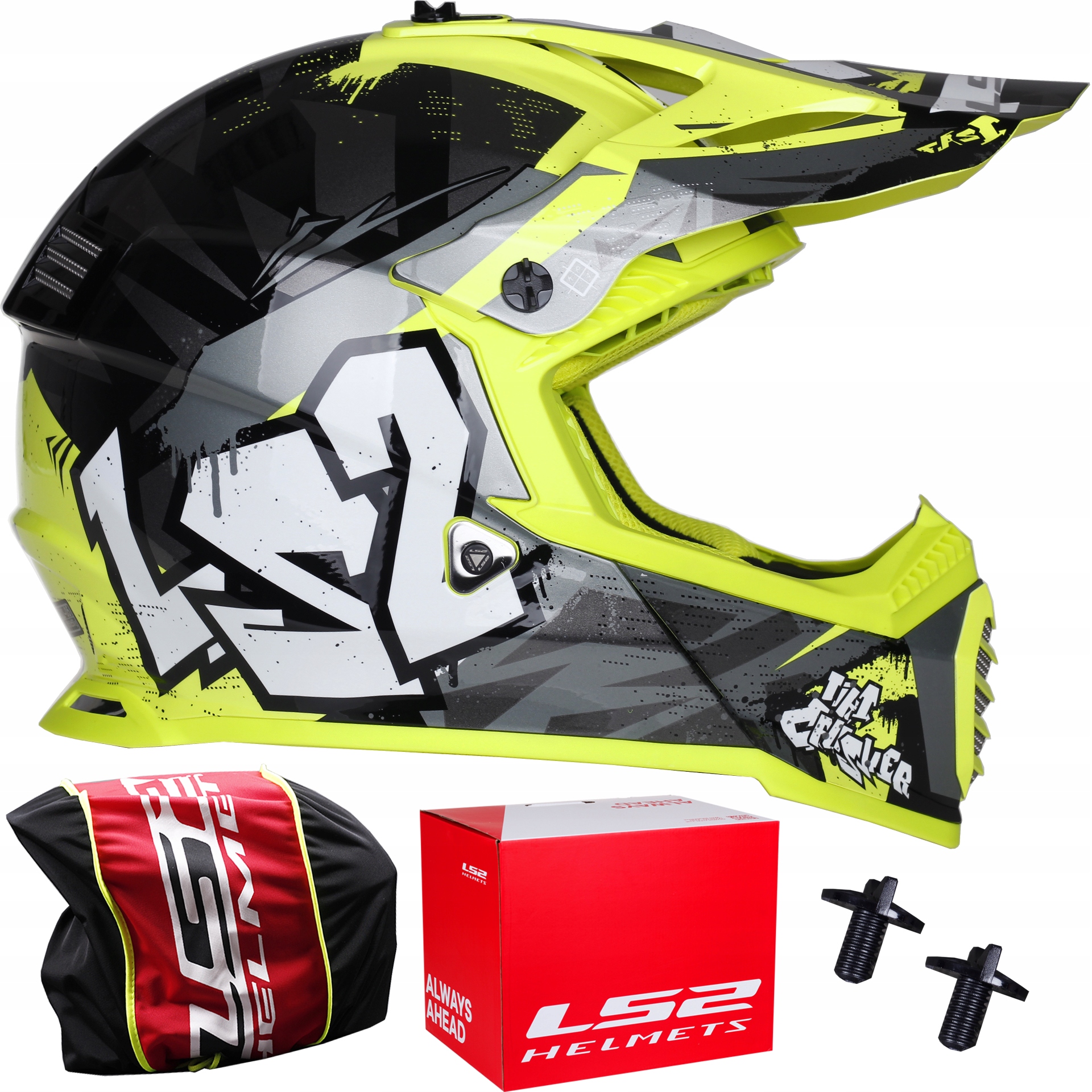 

LS2 MX437 Fast Evo Kask Cross Atv Crusher Yellow