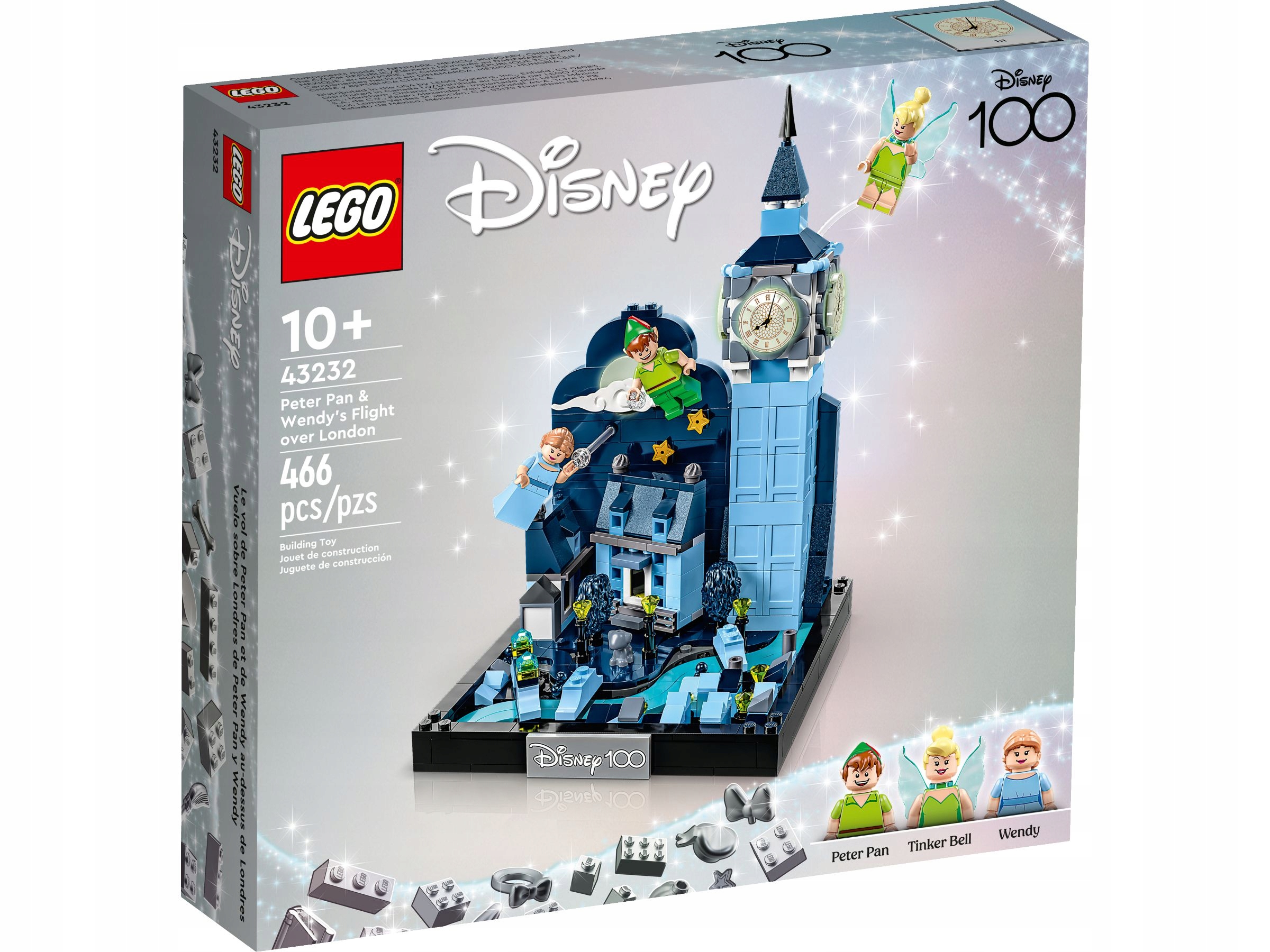Lego Disney 43232 Let Petra Pana a Wendy nad Londýnem