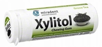 

Miradent guma do żucia ksylitolem zielona herbata