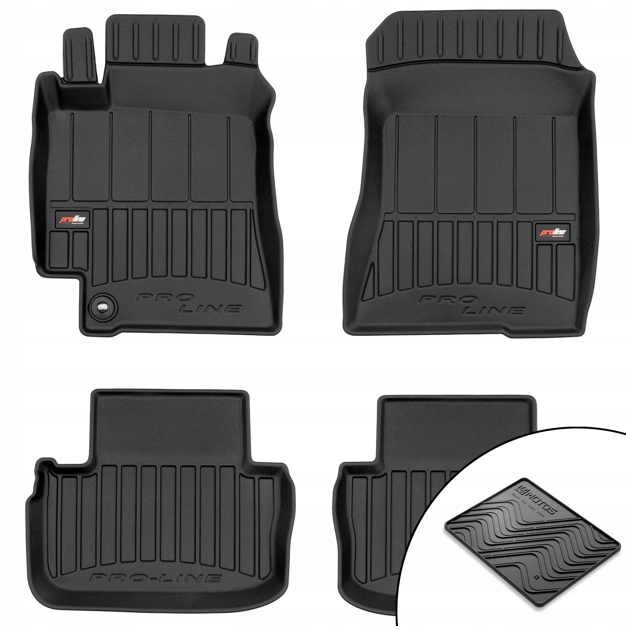 Gumové 3D koberce Lexus Is I 1998-2005 podložka bonus