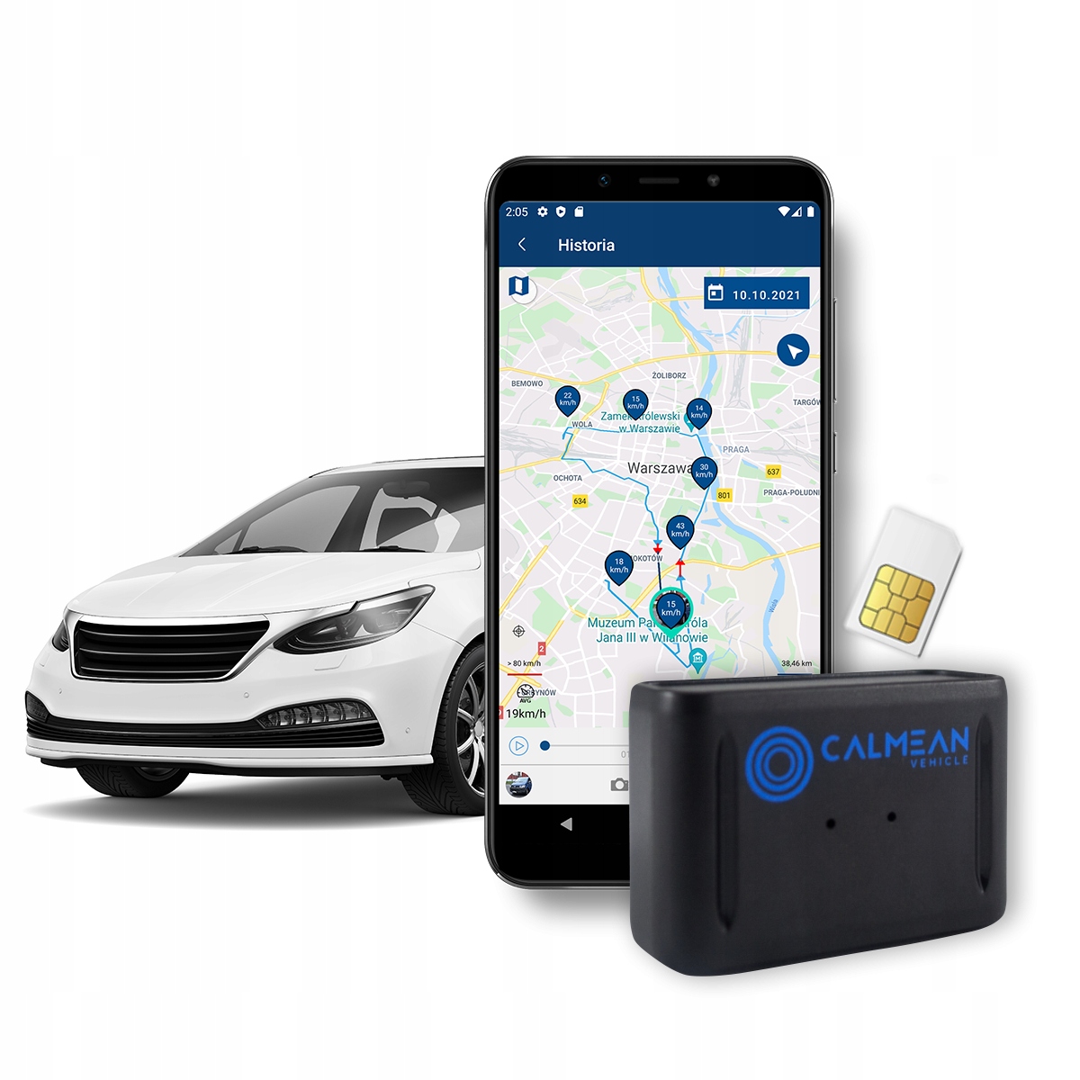 

Lokalizator Gps Samochodu 20dni Magnes Sim Calmean