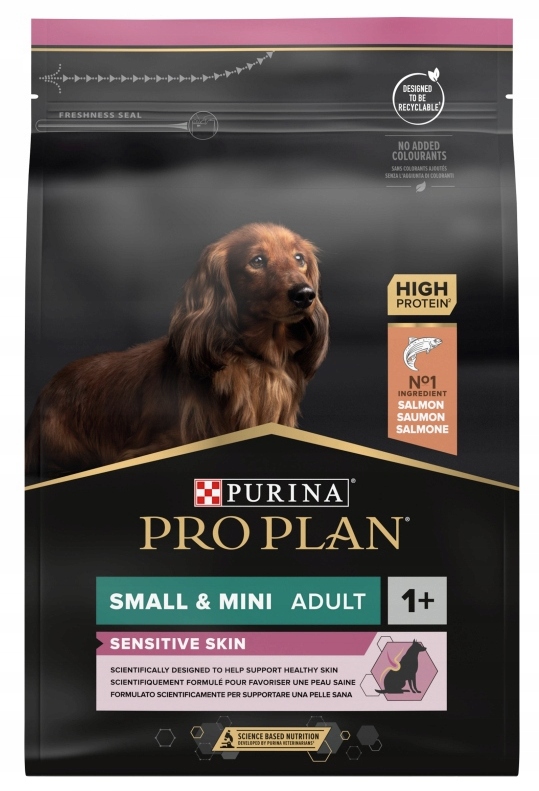 Levně Purina Pro Plan Adult Small & Mini Sensitive Skin 3 kg