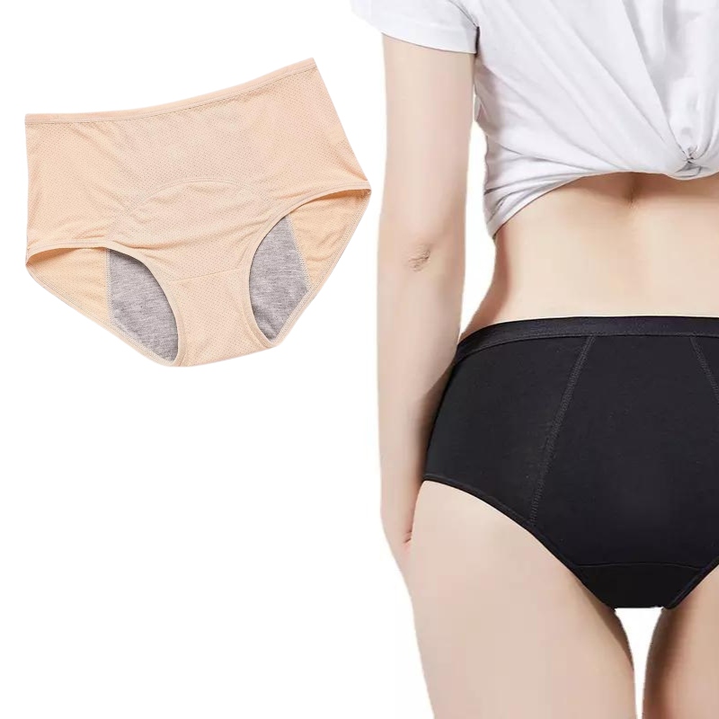 

Majtki Menstruacyjne Nieprzeciekające Beżowe XL