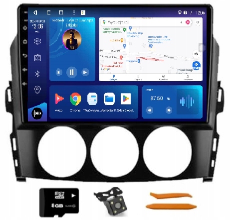 Radio Android Nawigacja VQ230 Qled Carplay Lte Gps Dsp Mazda MX-5 05-15