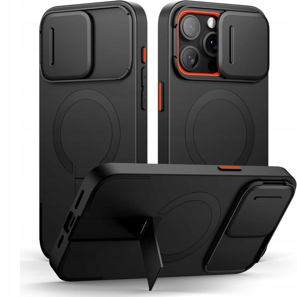 Etui Suritch do iPhone 15 Pro, ochrona aparatu do MagSafe podstawka case