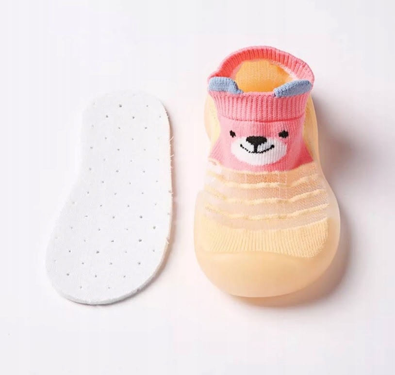 Skarpetobuty z gumową podeszwą KAPCIE dla dzieci 18-19 11,5cm 0-6 msc MIŚ Kod producenta buty