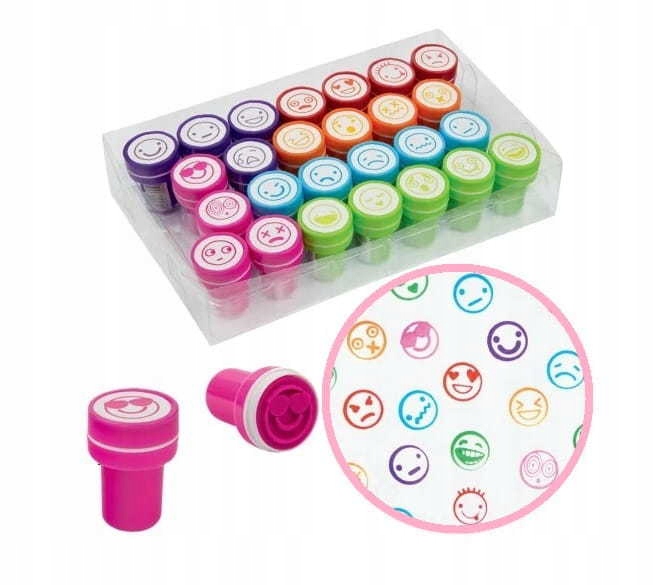 

Stempelki Pieczątki Dla Dzieci Buźki 26 sztuk