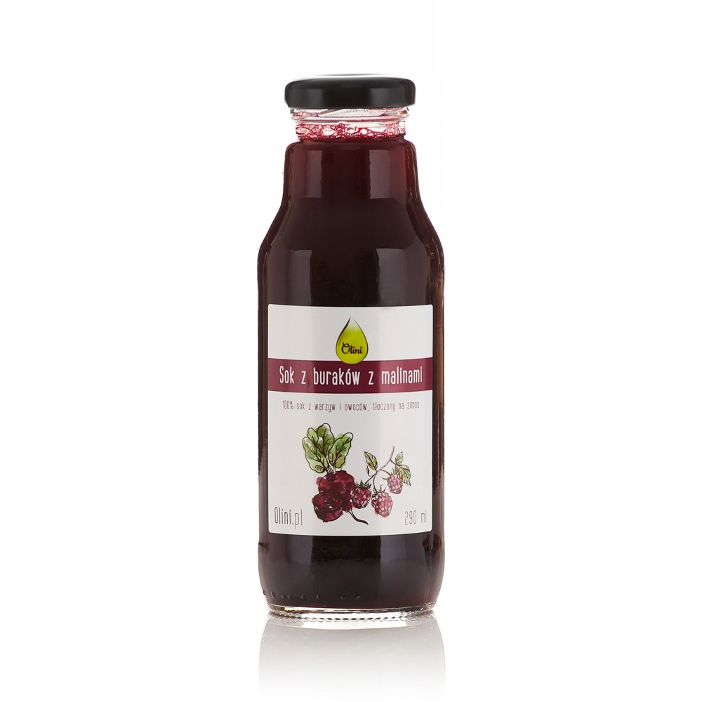 

Sok z buraków z malinami 290 ml Olini świeży