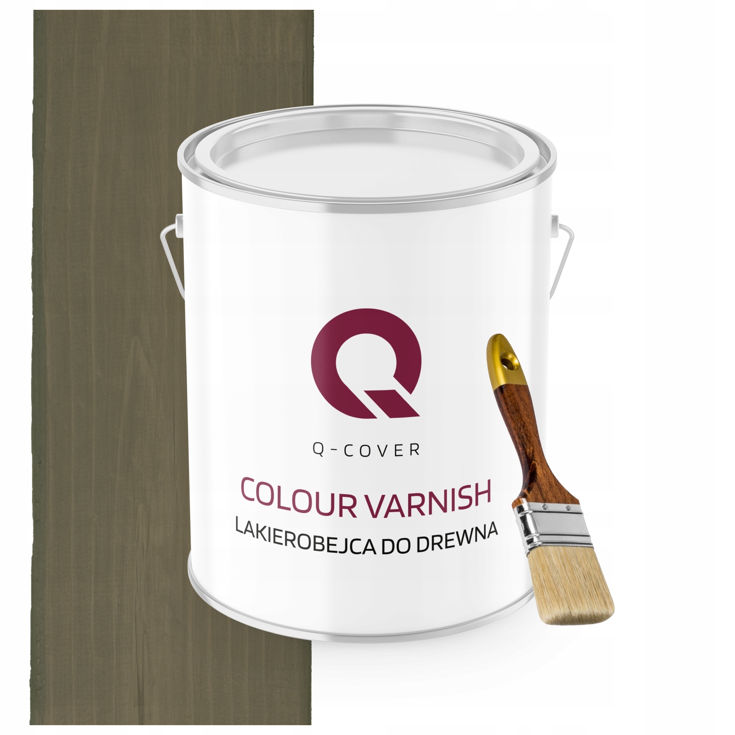 Lakovník Na Dřevěné Prvky Výkonný Šedý Hnědý Satén 2,5L+BONUS
