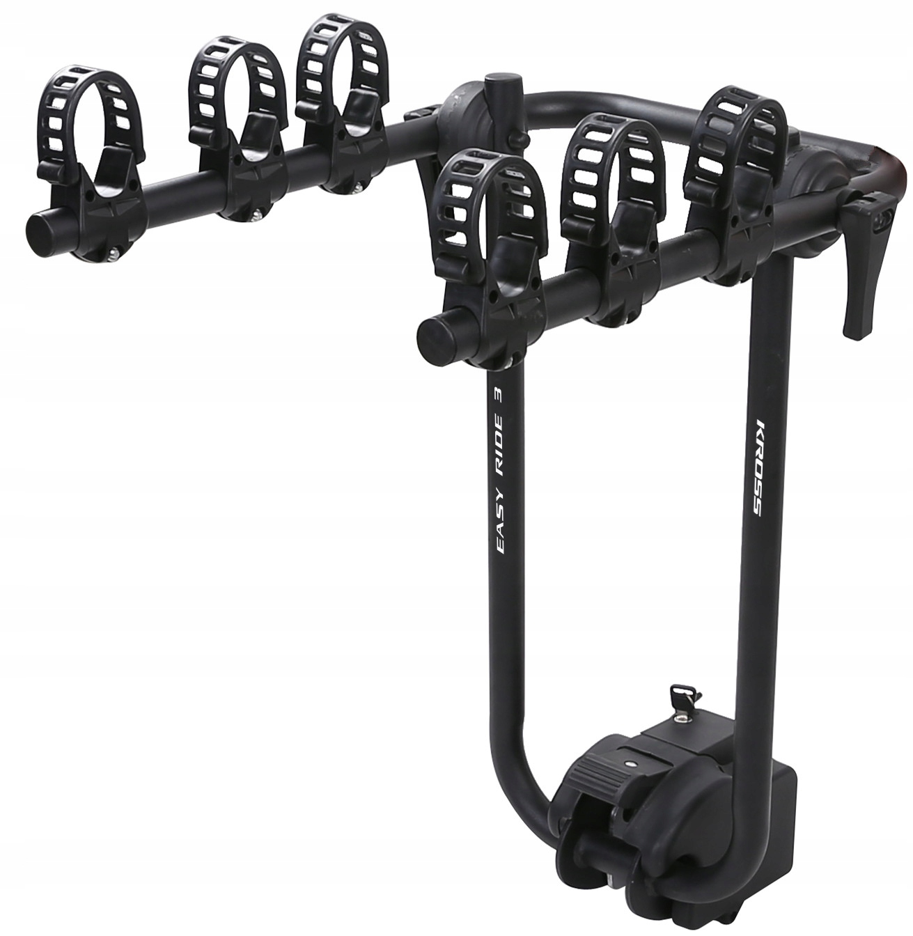 Bagażnik samochodowy na hak KROSS EASY RIDE 3 na 3 rowery Czarny