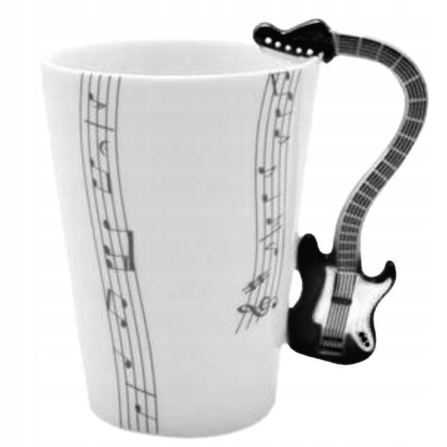 

Kubek muzyka Gitara Czarna elektryczna 18