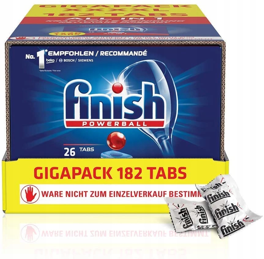 

Finish Powerball Tabletki do zmywarek 182 szt De