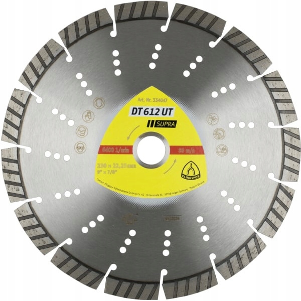 Diamantový Kotouč Segmentový 230 mm x 2,6 mm x 22,2 mm DT612UT