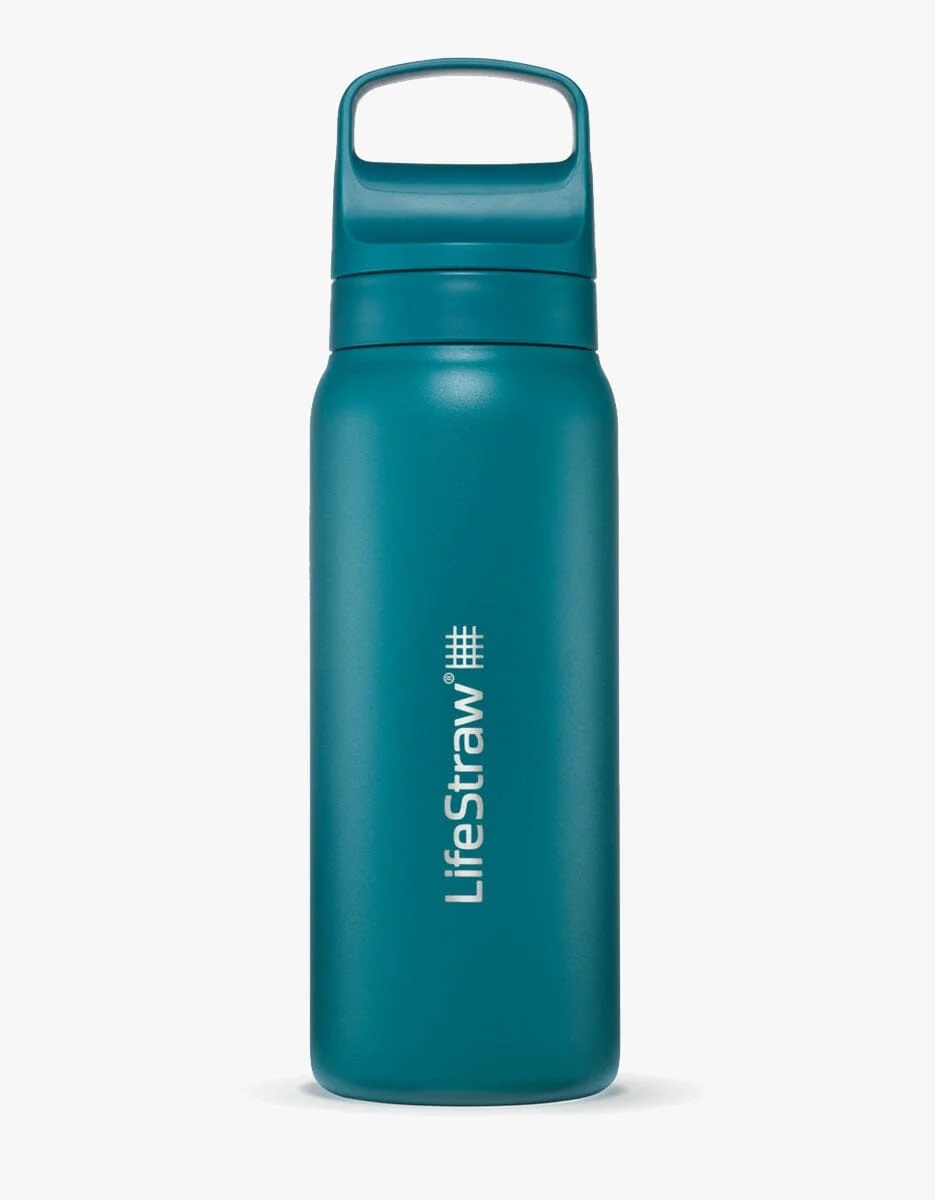 Bidon LifeStraw Go 2.0 Stainless Steel Filtr Wody 700ml Laguna Teal Zielony