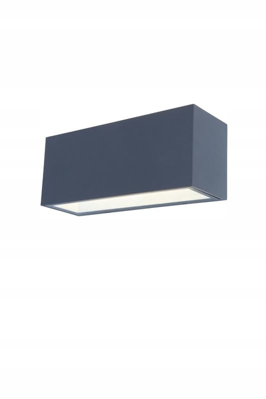 Moderní venkovní nástěnná lampa Gemin Antracit Led 42W Lutec