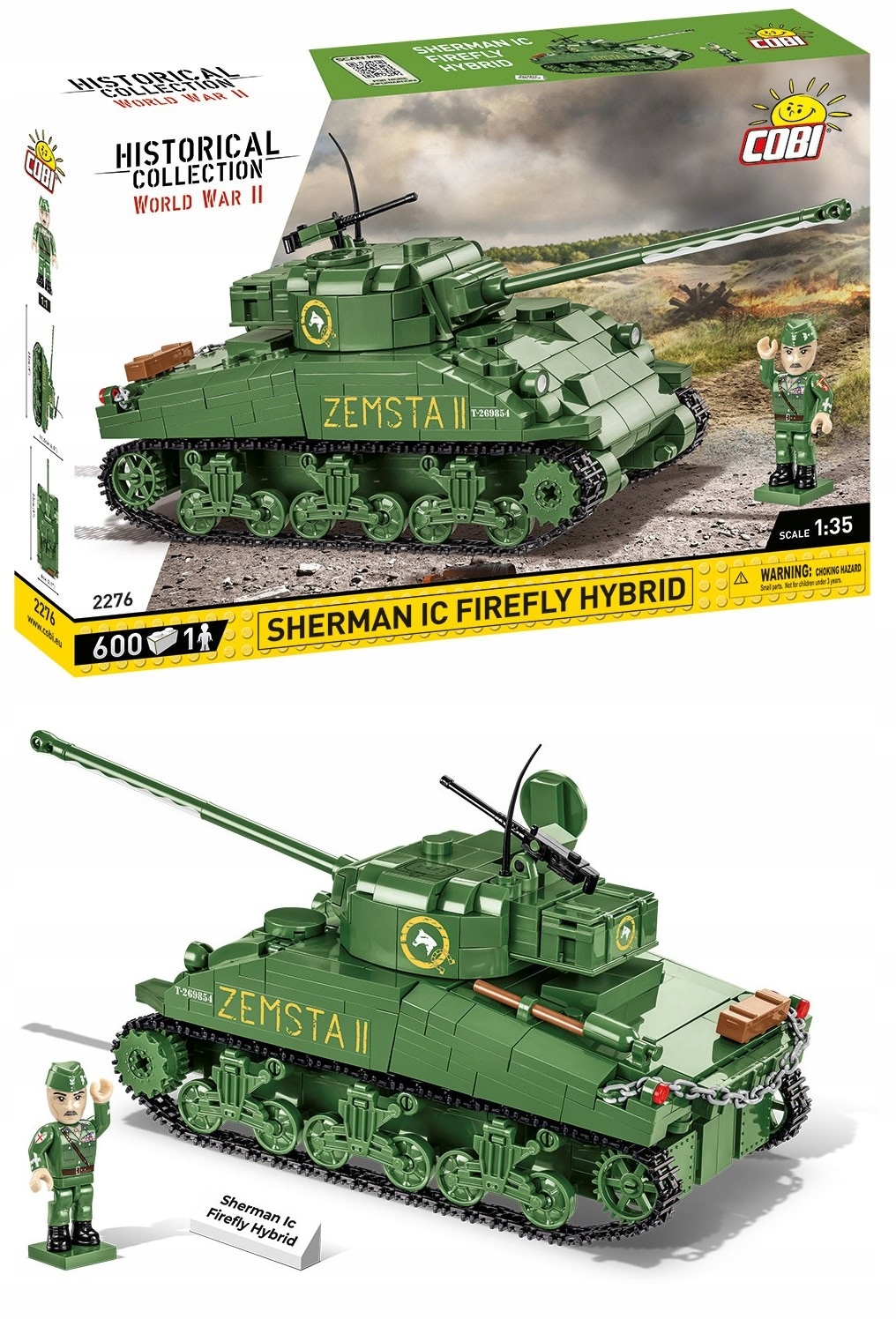 

Cobi 2276 Czołg Sherman IC Firefly Hybrid Zemsta 2