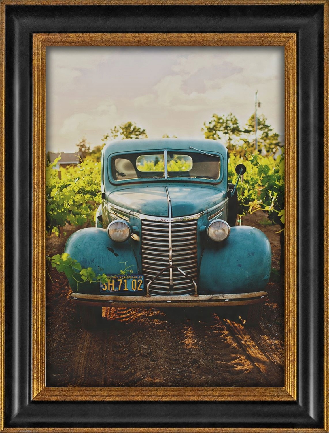 

Ramka Na Zdjęcia Czarno-złota 29,7x42 CM Foto Rama