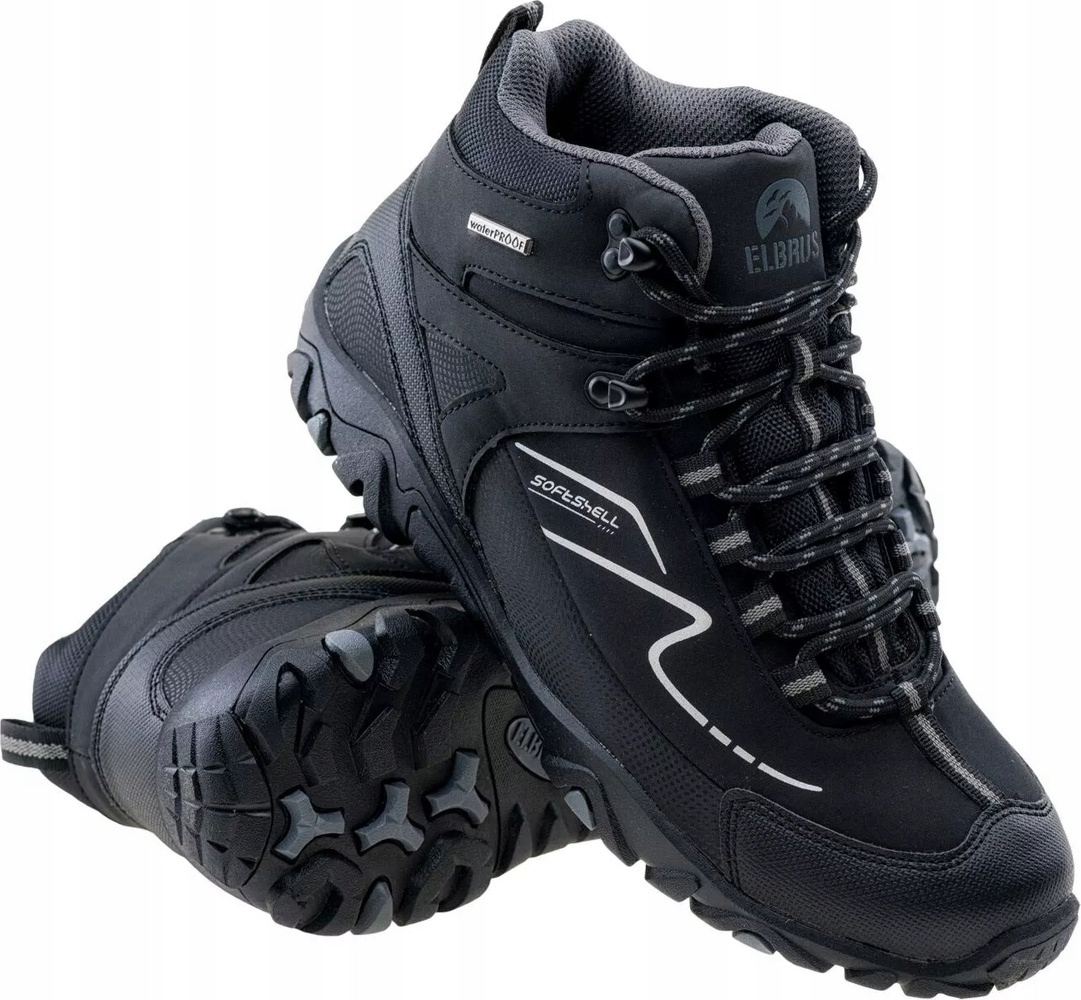 Pánské Turistické Softshellové Trekové Boty Elbrus Maash MID r46