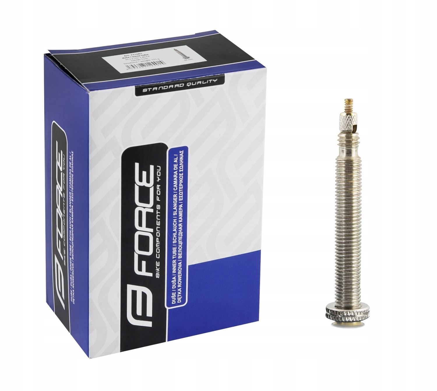 

Dętka Force 26 x 2,10/ 2,40 Fv 48mm Lite