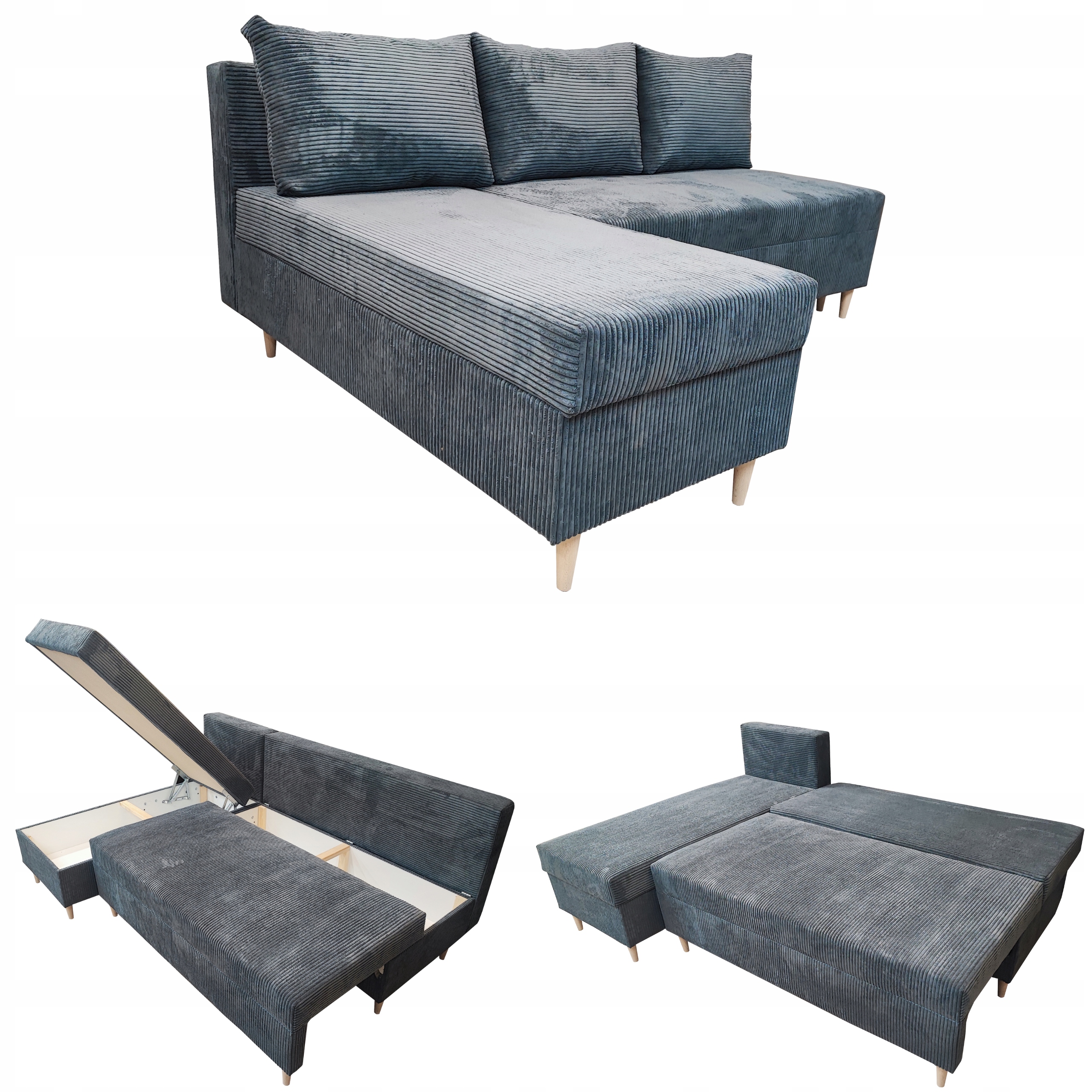 Malý Rohová Sedací Souprava Rozkládací Rohová Sedačka S Funkcí Spaní Scandik Mini Bonell