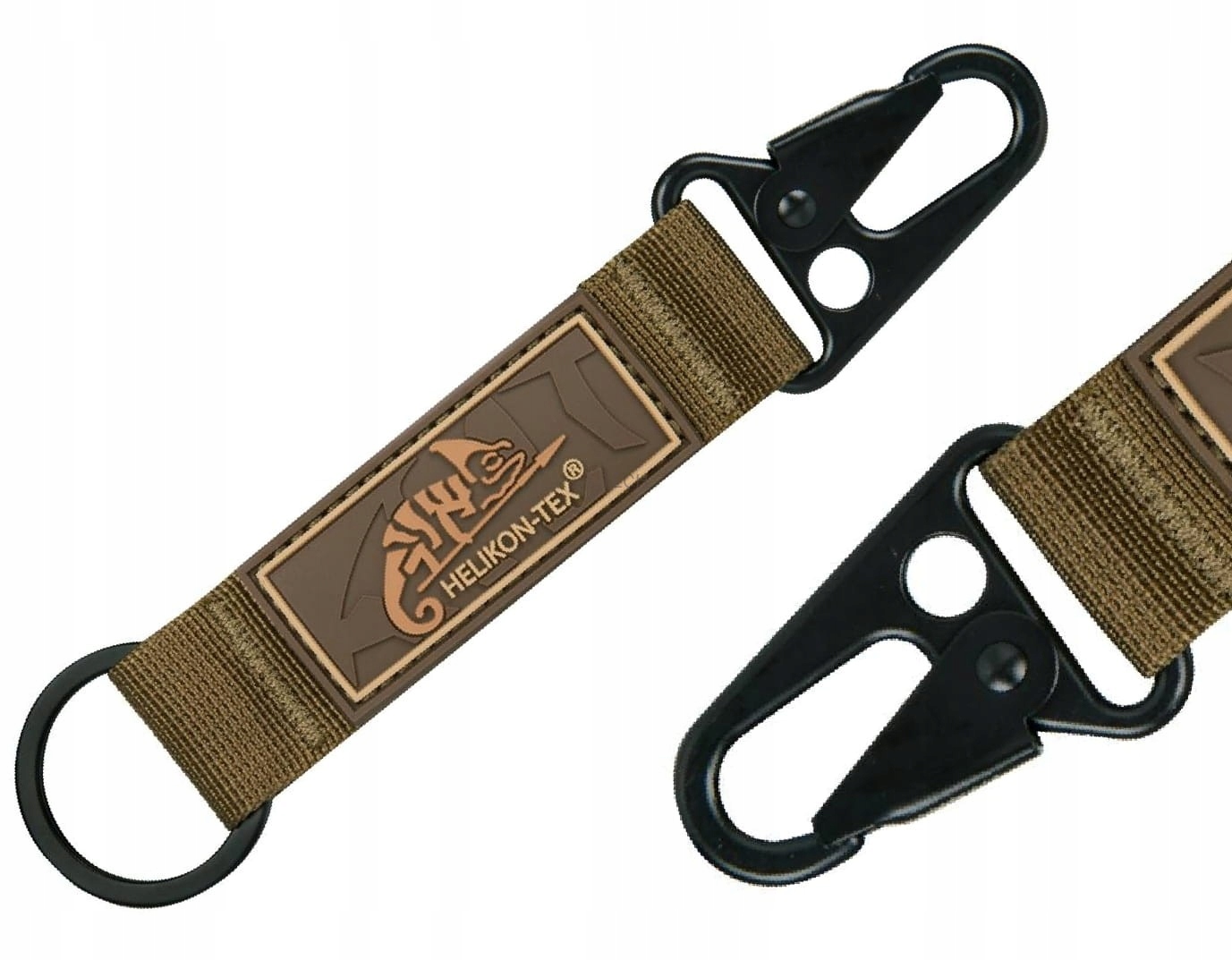 Brelok Nylonowy do Kluczy Helikon-Tex LOGO Coyote Wzór dominujący logo