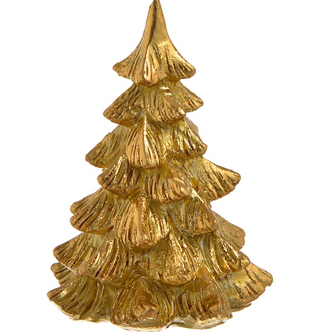 CHOINKA DEKORACJA FIGURKA ZŁOTA