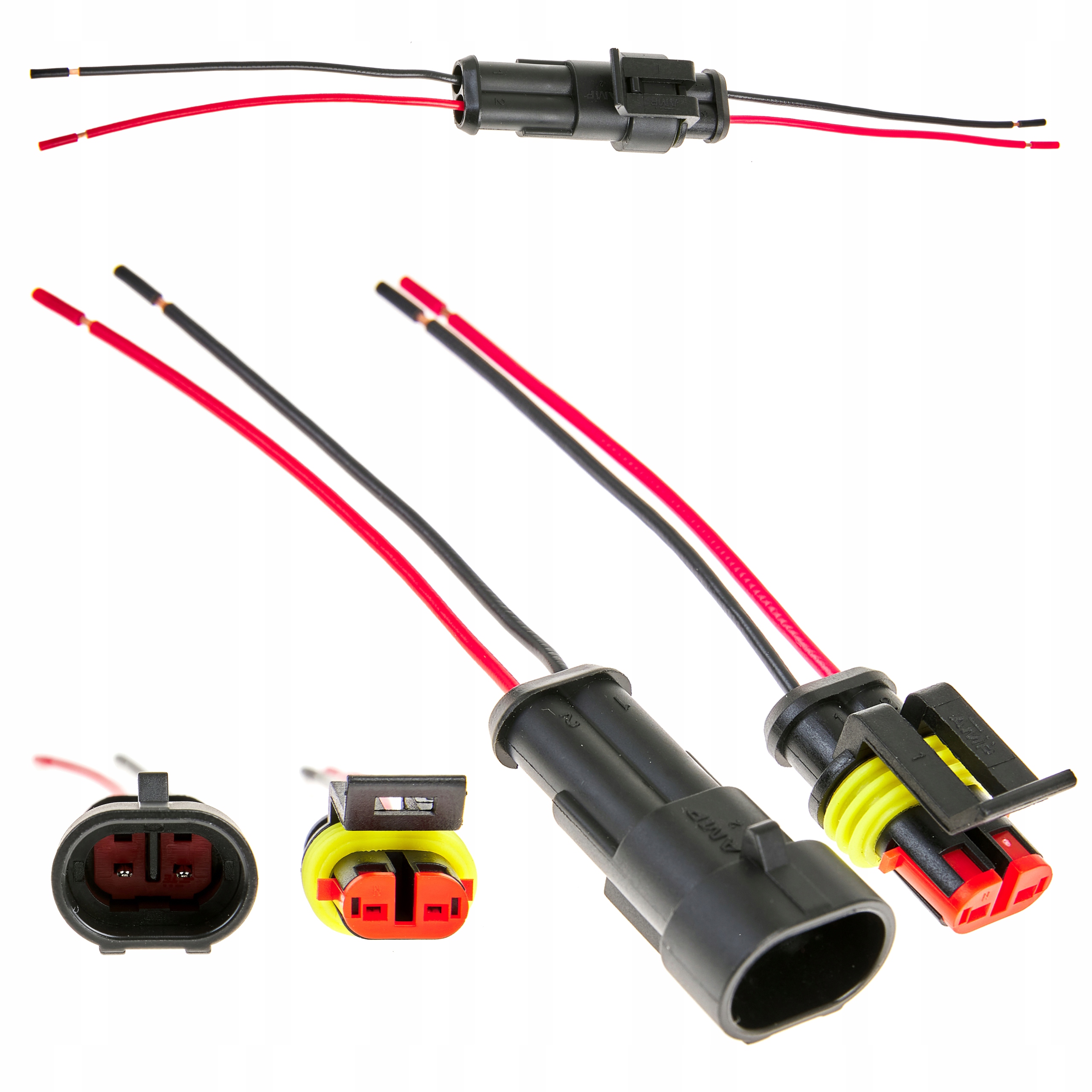 KOSTKA WTYK SUPERSEAL ZŁĄCZE HERMETYCZNE 2 PINOWE