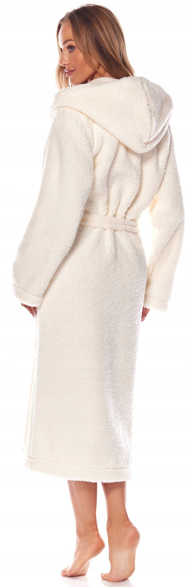 DŁUGI CIEPŁY PUCHOWY DAMSKI SZLAFROK PODOMKA M Materiał dominujący wellsoft