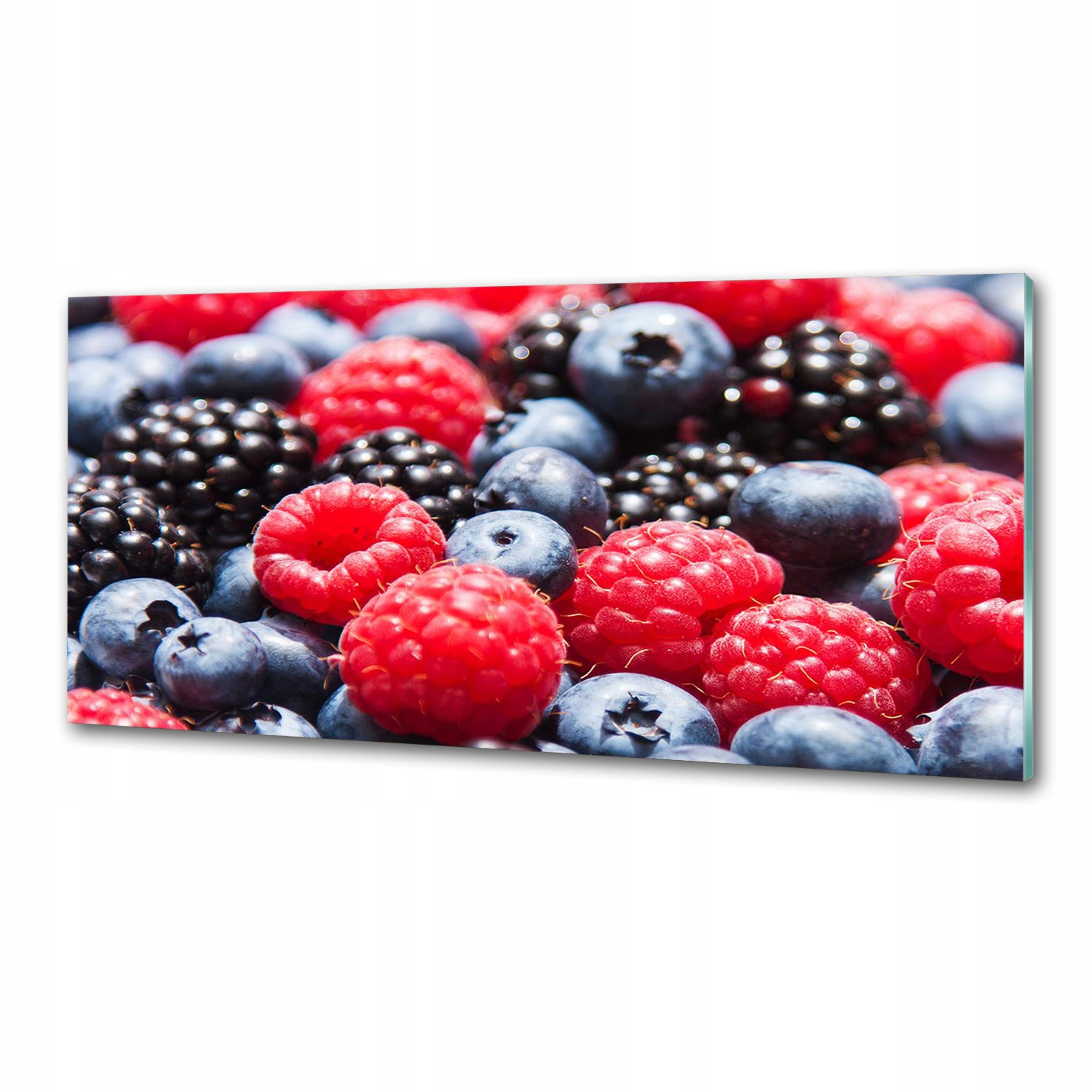 Panel dekor sklo Lesné ovocie 125x50 cm Lepidlo