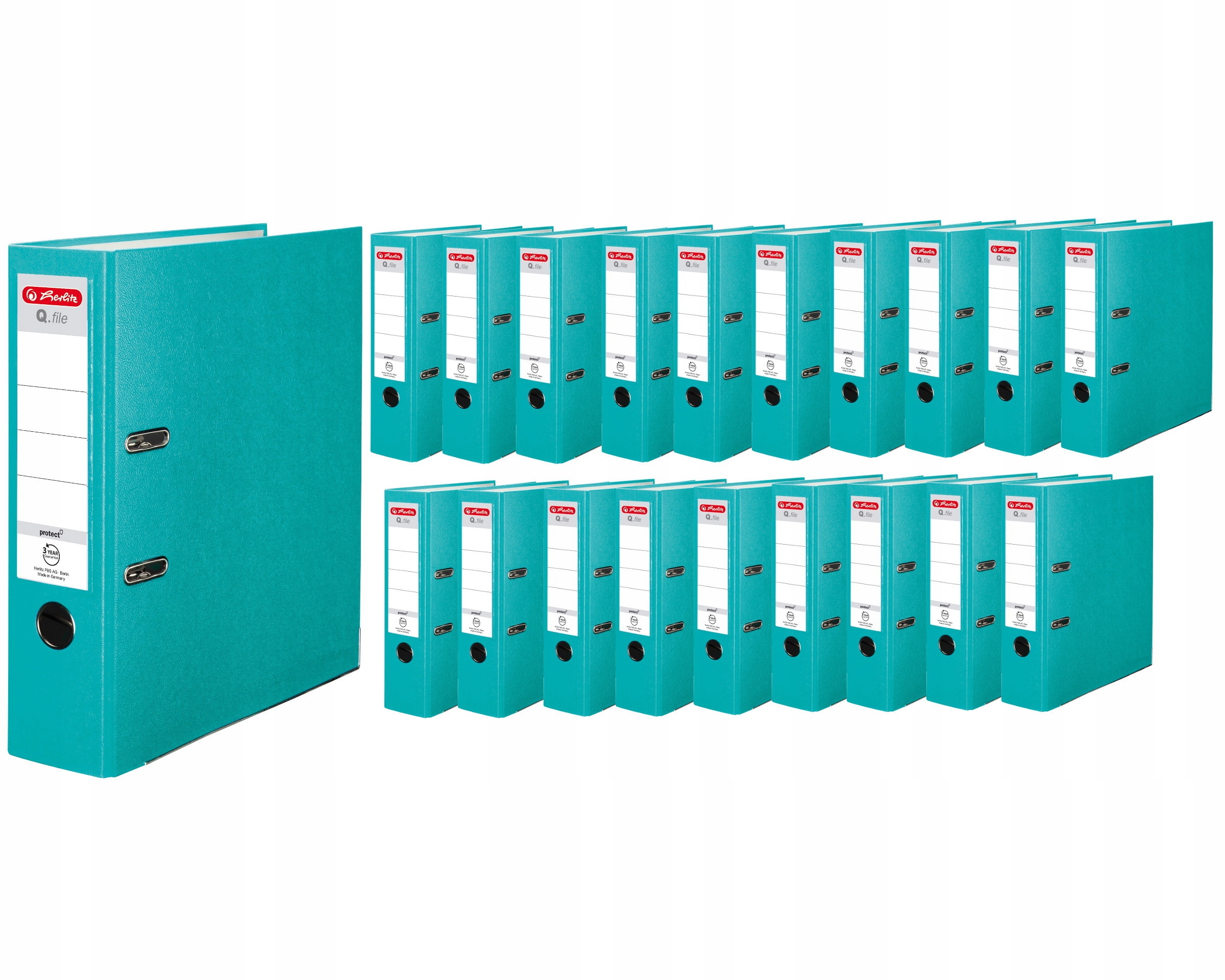 

Segregator A4 8cm 80mm 20 sztuk Q.File Herlitz