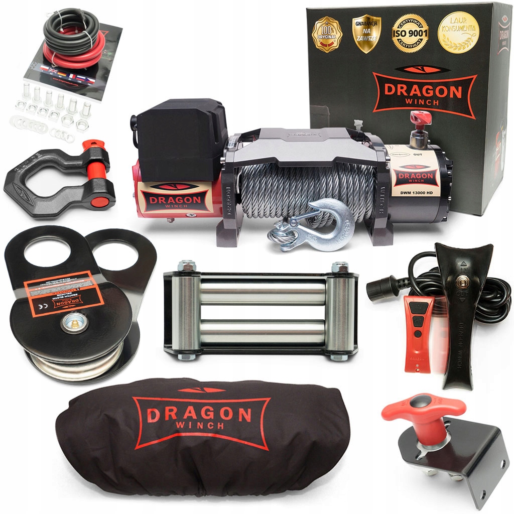 6T Naviják Dragon 24V Elektrický lanový Naviják lebiodka automobilová