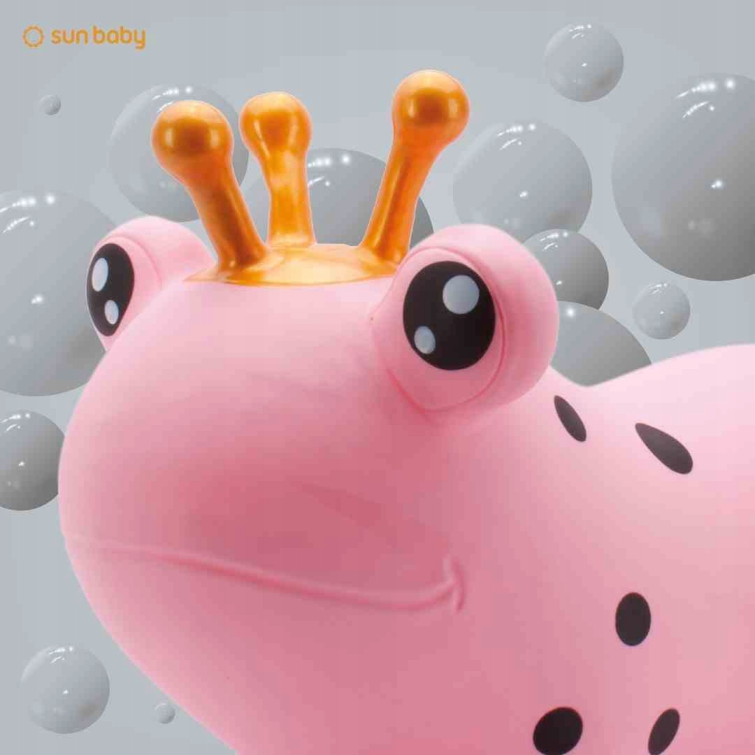 Skoczek gumowy dla dzieci ŻABA do skakania 55 cm różowy z pompką Płeć dziewczynki