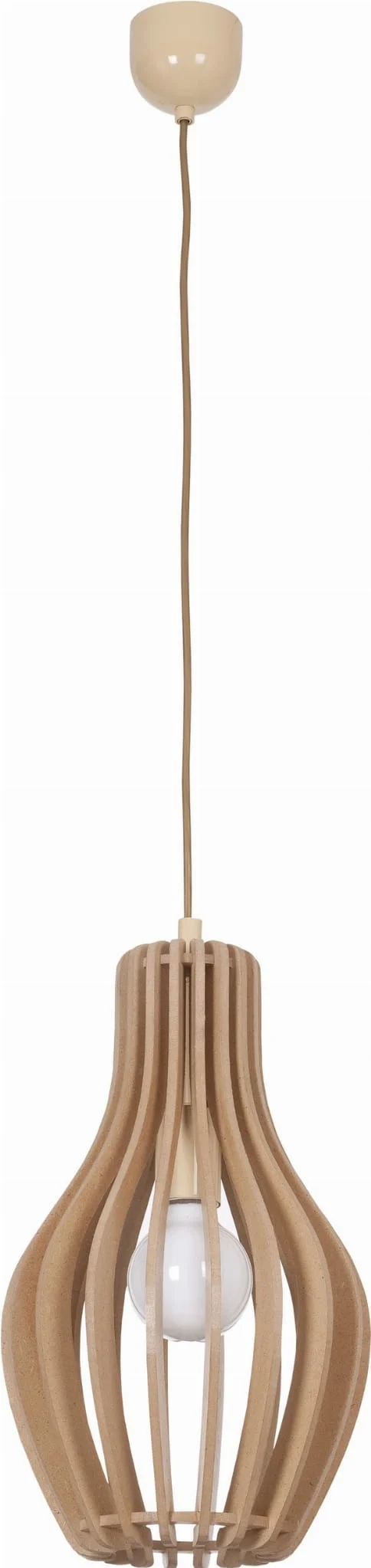 Závesná lampa Led luster Nowodvorski Ika drevo