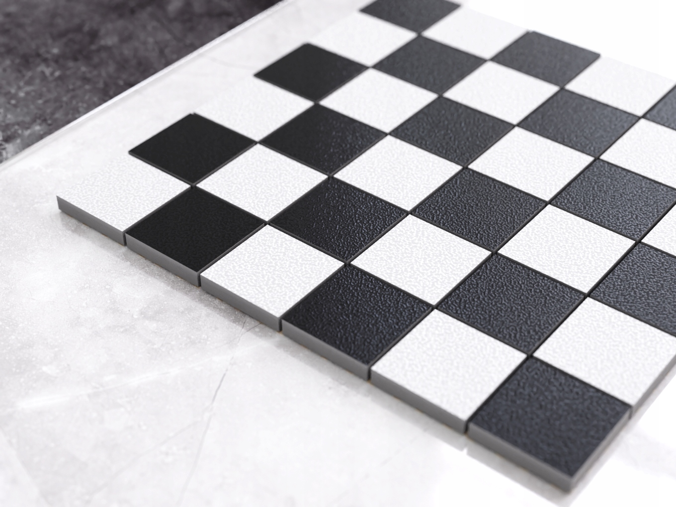 MOZAIKA GRESOWA SZACHOWNICA CZARNA BIAŁA ABISSO EAN (GTIN) 5908899004251