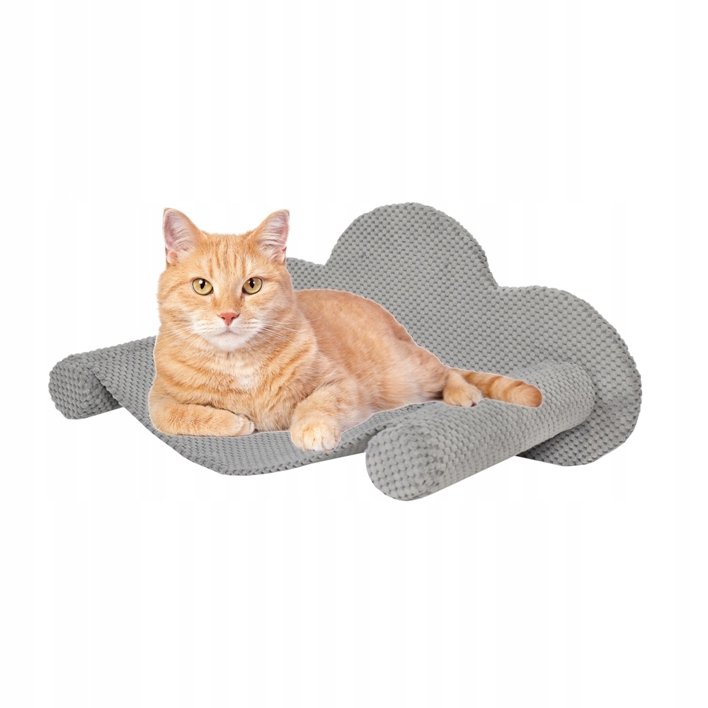 Leżanka na ścianę Makspol nr.24 hamak dla kota wiszący Jasnoszary