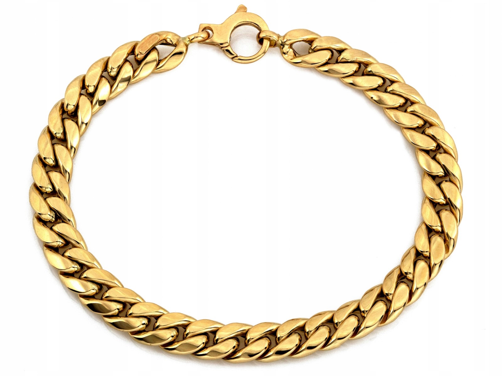 Velmi silný zlatý náramek 585 pancíř 19 Cm dárek 7.24 g