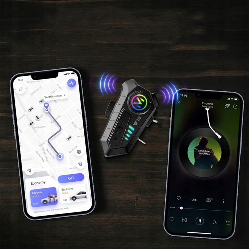 ZESTAW SŁUCHAWKOWY MOTOCYKLOWY INTERCOM KOMUNIKACJI BLUETOOTH KASK INTERKOM Typ połączenia Bluetooth