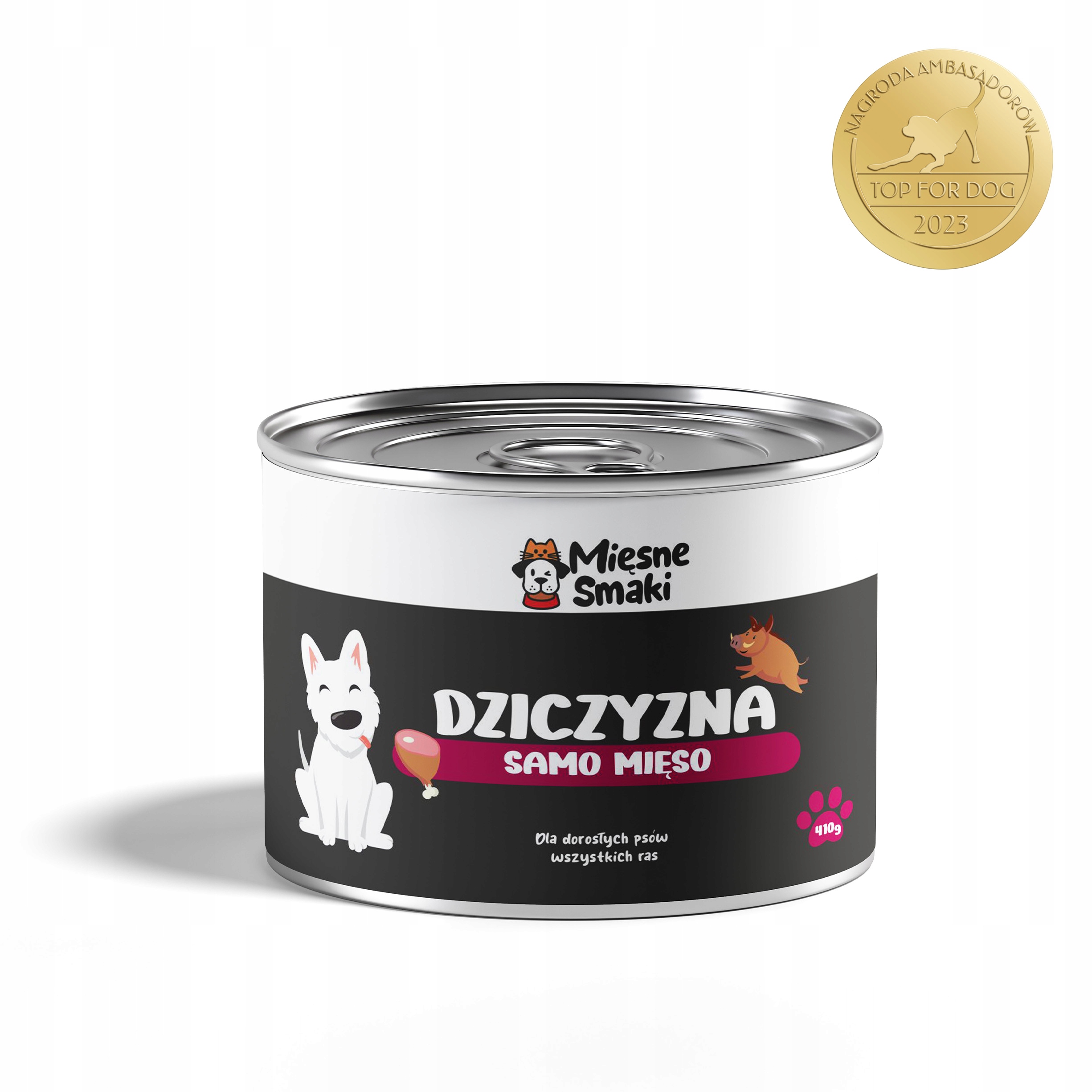 Levně Krmivo Mokrá Zvěřina 100% 6x410g Mięsne Smaki