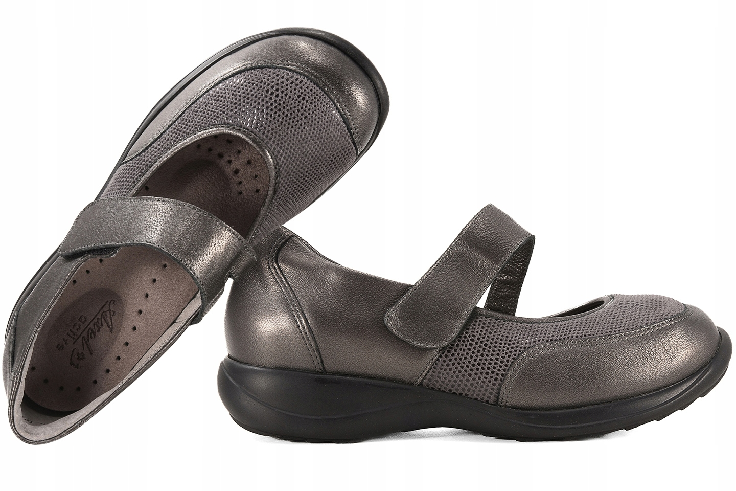 Axel 1831 Polobotky Baleríny Na Haluksy Kůže/ Stretch Tuhost H Grafitová 36