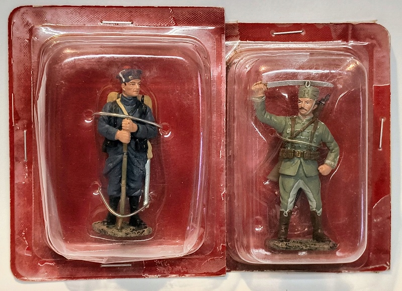 Fusilier Marin Fr Hussard All. 1914 1/32 Hachette Soldats De 14-18 No09+plyn