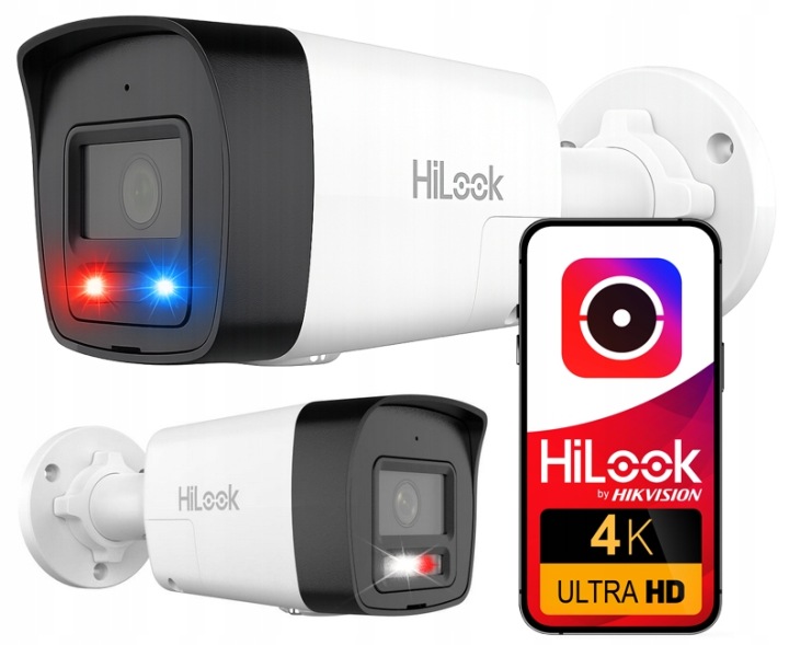 Kamera Ip 8MP 4K Full Color Aktívne Odpudzovanie Led Hilook By Hikvision