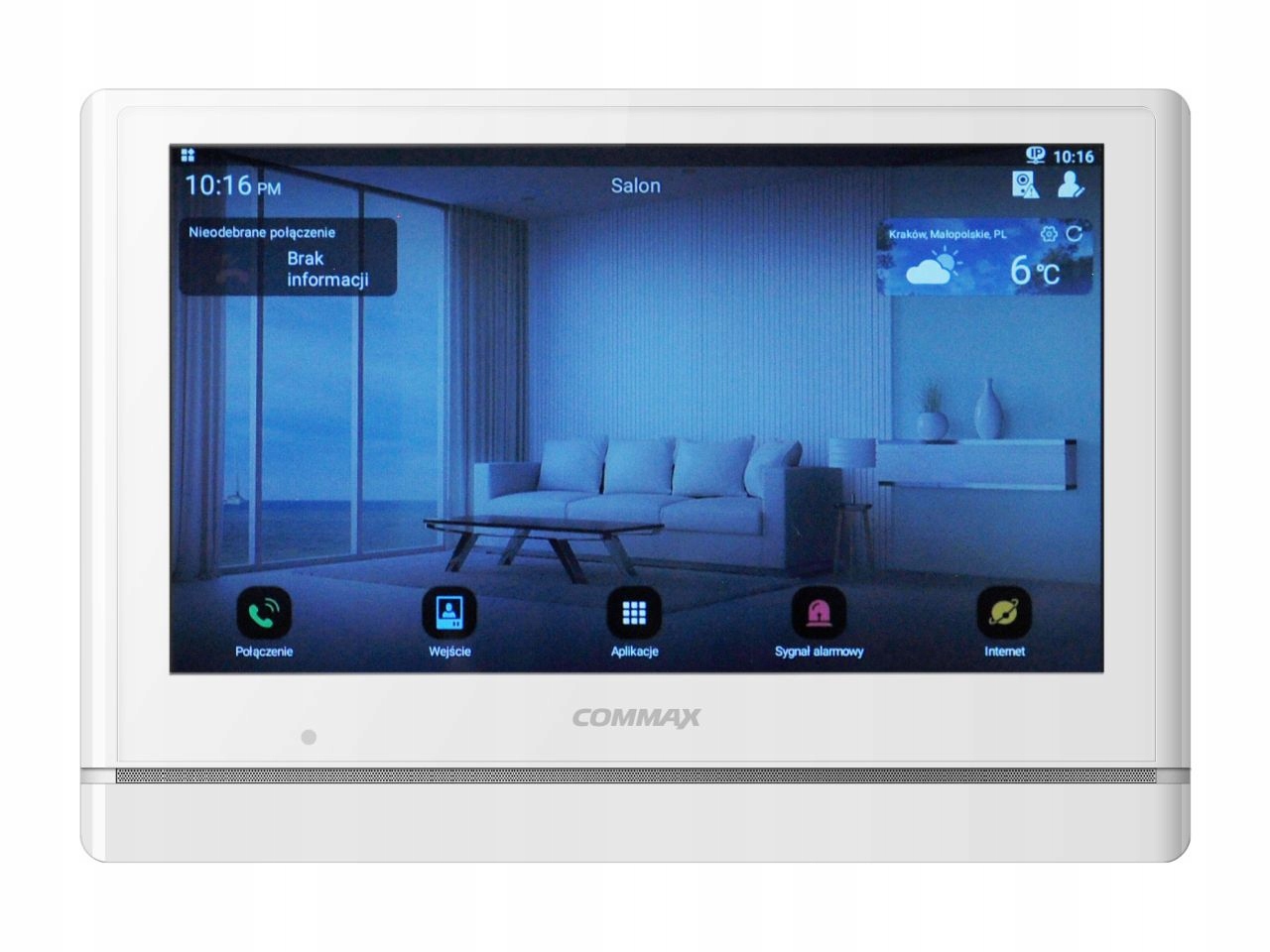 Monitor Ip 10" CIOT-1000YN White Commax