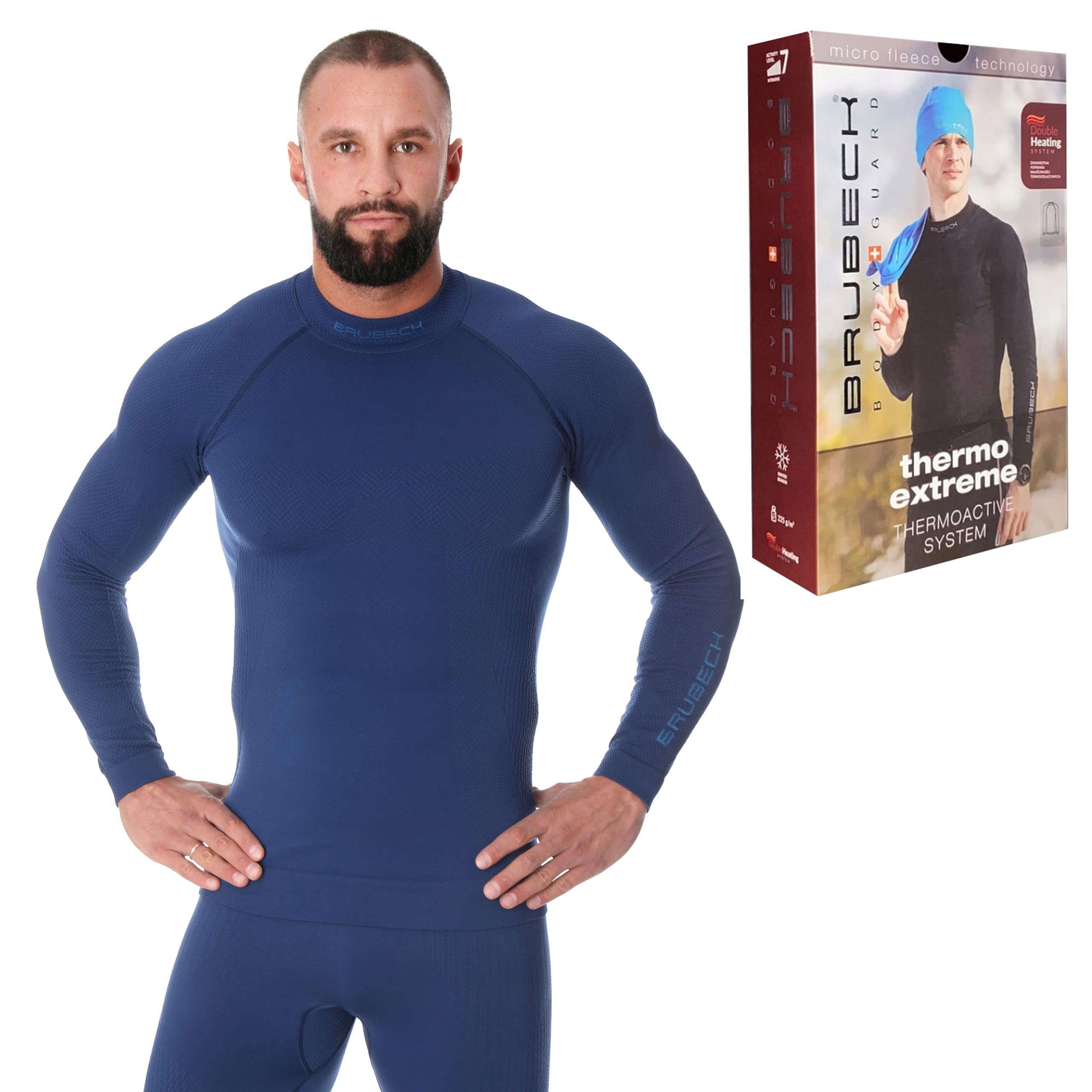 Bluza Termoaktywna Brubeck Męska podkoszulka z długim rękawem na zimę -L